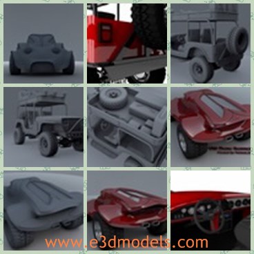 3d model the model sports car - This is a 3d model of the sports car in red,which is small and made with good quality.
