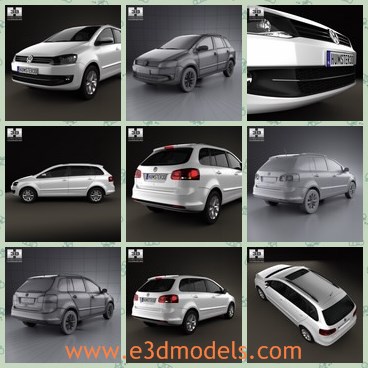 3d model the modern car - This is a 3d model of the modern car,which is made with five doors.