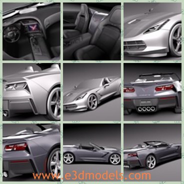 3d model the modern car - This is a 3d model of the modern car,which is convertible and popular in the world.