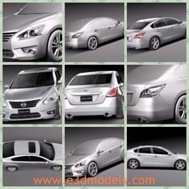 3d model the modern nissan - This is a 3d model of the modern Nissan,which is the famous brand in Japan.