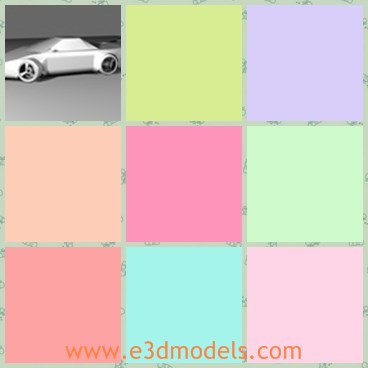 3d model the modern sports car - This is a 3d model of the modern sports car,which is famous and popular in the world.The model is made with exotic style.