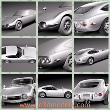 3d model the modern Toyotad - This is a 3d model of the modern Toyota,which is the famous car made in Japan.The car is classic and fast.