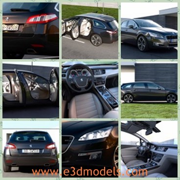 3d model the modern wagon - This is a 3d model of the modern wagon,which is spacious and luxury.The model is made for the touring and travelling.