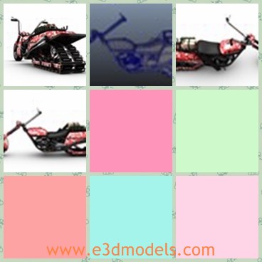 3d model the motorcycle - This is a 3d model of the motorccycle,which is new and made with good quality.