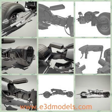 3d model the motorcycle - This is a 3d model of the motorcycle,which is made in details and modern.The model is black and also popular among young people.