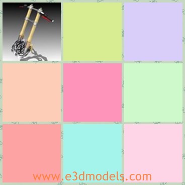 3d model the motorcycle part - This is a 3d model about the motorcycle part,which is made of steel material.
