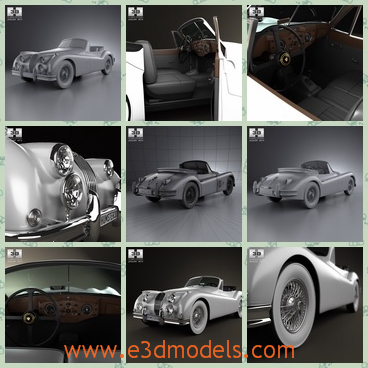 3d model the new car of Jaguar - This is a model of the new car of Jaguar,which is convertible and made with two doors.The model is popular in England and in other European countries.