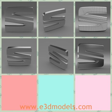3d model the new logo - This is a 3d model of the new logo,which is currently a wholly owned subsidiary of the German Volkswagen Group, as a member of the now-defunct Audi Brand Group.