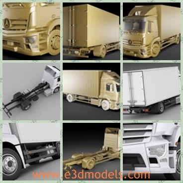 3d model the new truck - This is a 3d model of the new truck,which is made in China.The truck is large and heavy,which is popular and made with good quality.