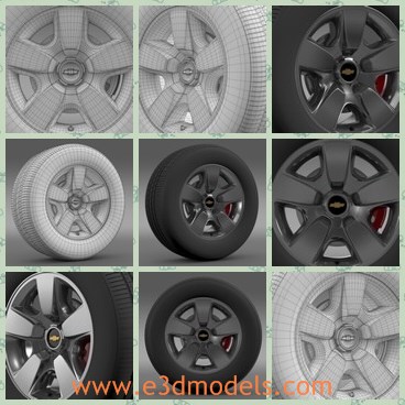 3d model the new tyre - This is a 3d model of the new tyre,which is made with good quality.The model is created in real units of measurement. Model with physically accurate materials.