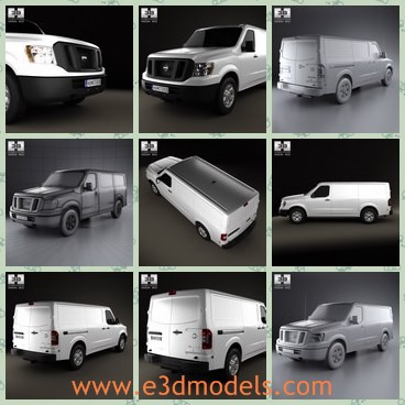 3d model the Nissan car - THis is a 3d model of the Nissan car,which is modern and made in Japan.The car is the cargo can made in standard materials.