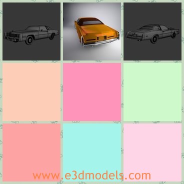 3d model the old Cadillac - This is a 3d model of the old Cadillac,which is antique and made with good quality.The car is firstly created in 1978 and then fastly spread in other parts of the world.