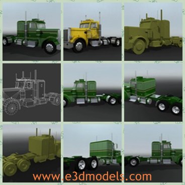 3d model the old truck - This is a 3d model of the old truck,which is large and classic.The truck is slow and made of special materials.