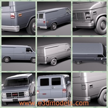 3d model the old van - This is a 3d model of the old van,which is great and made with special materials.The model is famous for several years.
