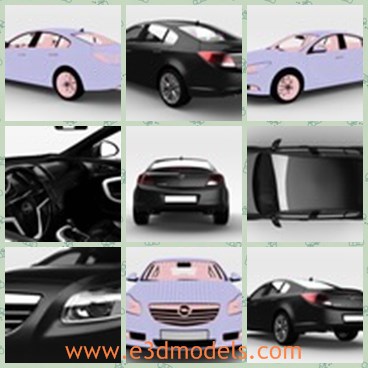 3d model the Opel car - This is a 3d model of the Opel car,which is luxury and made with good quality.The model is made in Germany.