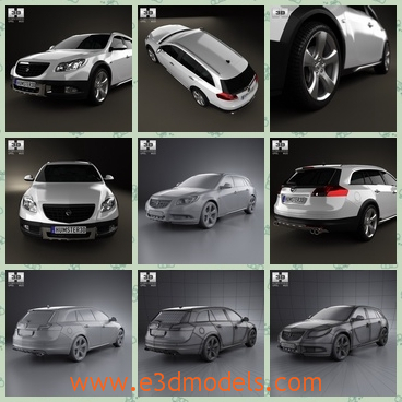 3d model the opel car - This is a 3d model of the Opel car,which is made in Germany and the four tires are special and solid.