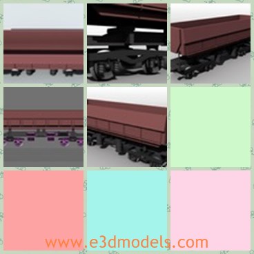 3d model the open railway car - This is a 3d model of the open railway car,which is made of steel materials.The model is made in Germany.