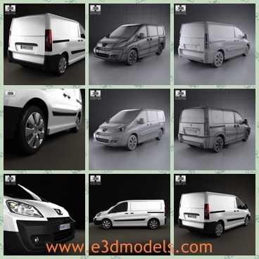 3d model the panel van - This is a 3d model of the panel van,which is large and spacious.The van is new and made with good quality.