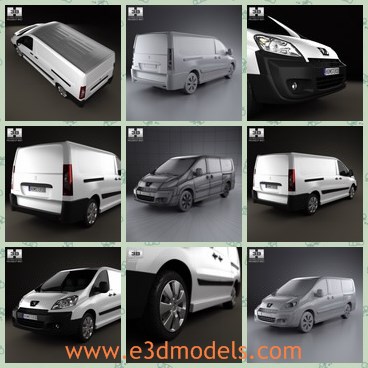3d model the panel van - This is a 3d model of the panel van,which is created accurately, in real units of measurement, qualitatively and maximally close to the original.