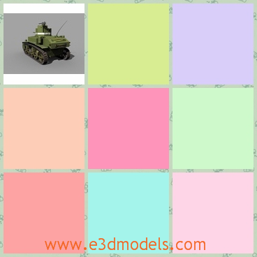 3d model the panzer - This is a 3dmodel of the panzer,which is the kind of tank.The model was the biggest and the most powerful weapon during the World War Two.