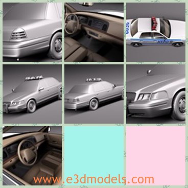 3d model the police car - This is a 3d model of the police car,which is modern and new.The car is the famous and popular one in USA.