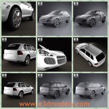 3d model the porsche - This is a 3d model of the Porsche,which is made in 2002 and popular for several years.