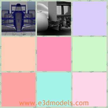 3d model the racing car - This is a 3d model of the racing car,which was made in 1991 and famous for several years.The model is made with high quality.