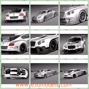 3d model the racing car in white - THis is a 3d model of the racing car in white,which is fast and modern.The model is expensive and rare right now in the market.