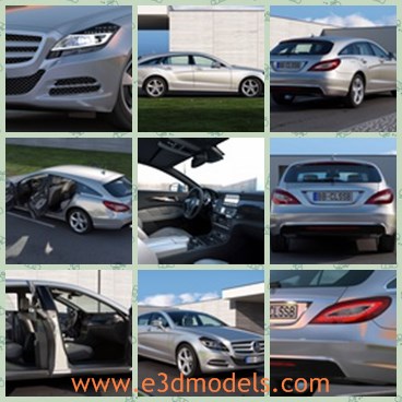 3d model the racing car of Benz - This is a 3d model of the racing car of Benz,which is the famous and popular brand in the world.The model  was made for use especially inside difficult scenes as shown on preview renders.