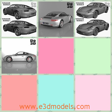 3d model the racing car of Porsche - This is a 3d model of the racing car of Porsche,which is small but fast and functions very well.