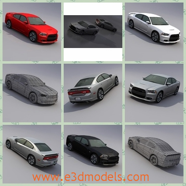 3d model the red car - This is a 3d model of the red car,which is the third generation of mini-poly vehicles with the low polygon count, but still keeping the details very high.