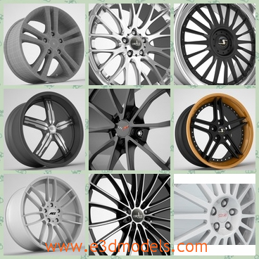 3d model the rim collection - This is a 3d model of the rim collection,which is the part of the car in the wheel and it is so important and expensive.