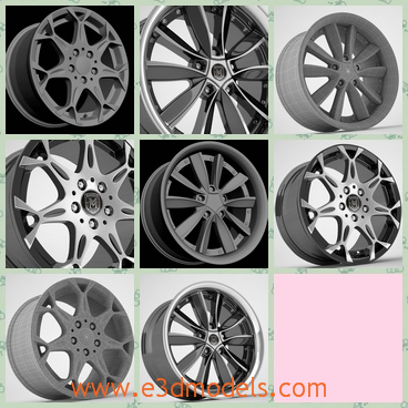 3d model the rim of the car - This is a 3d model of the rim of the car,which is solid and alloyed.