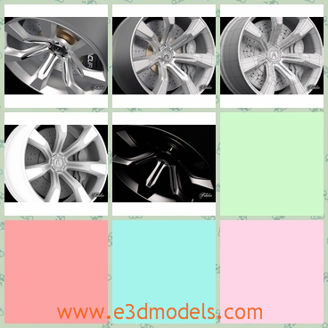 3d model the rim of the wheel - This is a 3d model of the rim of the wheel,which is the part of the car and the car is made of the steel materials.