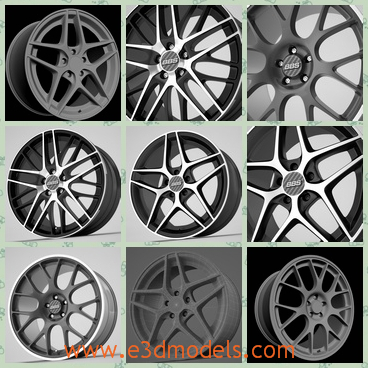 3d model the rims collection - This is a 3d model of the rims collection,which is modern and the rims are made in 2009.