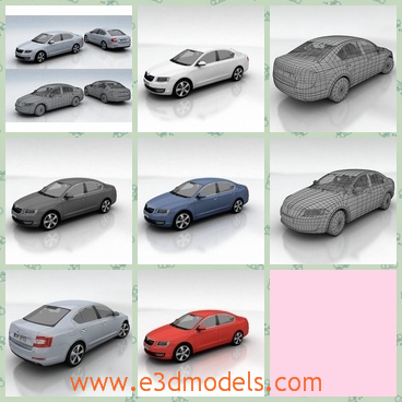 3d model the sedan - This is a 3d model of the sedan,which is modern and made in high quality.The model popular around the world.