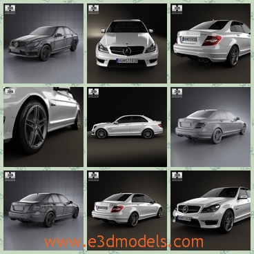 3d model the sedan car - This is a 3d model of the Benz car,which is outdated but practical.The model is not luxury but outstanding.