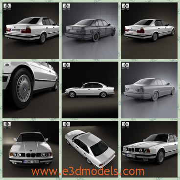3d model the sedan car in 1993 - This is a 3d model of the sedan carin 1993,which has 4 doors with it and the model was made in Germany.