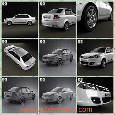 3d model the sedan car in 2012 - This is a 3d model of the sedan car in 2012,which is large and modern.The car is the newest type in Malaysia.