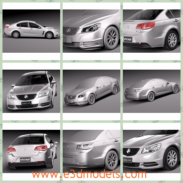 3d model the sedan car in 2014 - This is a 3dmodel of the sedan car in 2014,which is the car in Australia.The model is popular now around the world.