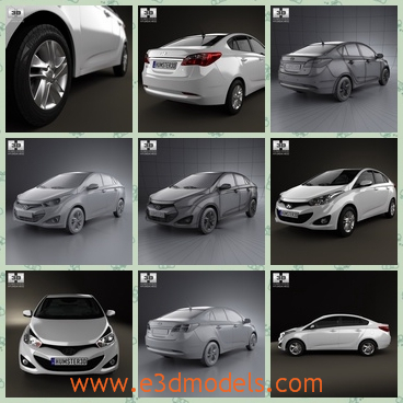 3d model the sedan car in Brazil - This is a 3d model of the sedan car,which is popular in Brazila nd Korea,and the cities are blooming of the cars.