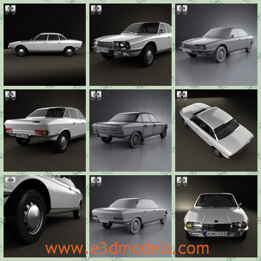 3d model the sedan car of Germany - This is a 3d model of the sedan car of Germany,which is not made in the most fashionable style but very practical.