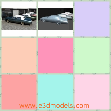3d model the sedan in 1980 - This is a 3d model of the sedan in 1980,which was popular in the shape and the model was made in 1980.