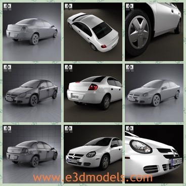 3d model the sedan with four doors - This is a 3d model about the sedan car with four doors,which is the famous and popular type in 2005.The car is widely used in European countries.
