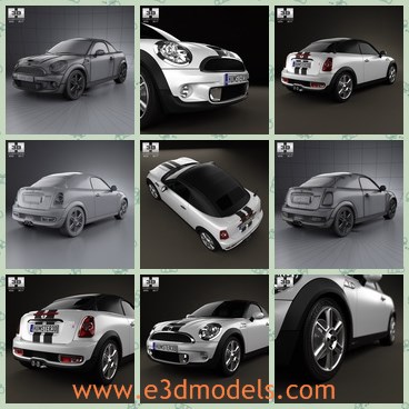 3d model the silver sports car - This is a 3d model of the silver sports car,which is the popular and expensice car in Germany and UK.The model is made with two doors.