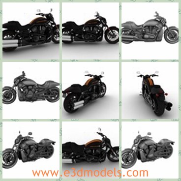 3d model the special motorbike - This is a 3d model of the special motorbike,which is large and heavy.The model is popular among young men.