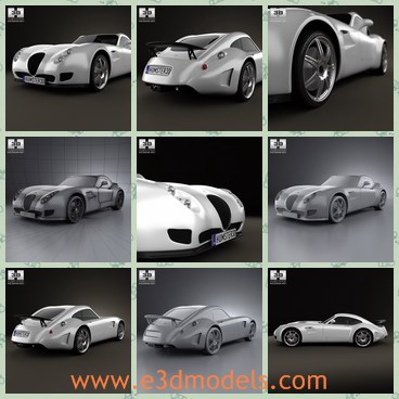 3d model the sport car in special shape - This is a 3d model of the sport car in special shape,which is modern and luxury.The model is the famous and popular type in 2011.