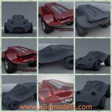 3d model the sports car - This is a 3d model of the sports car,which is modern and made with good quality.