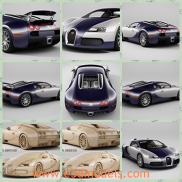 3d model the sports car - This is a 3d model of the sports car,which is made in details.The racing car was made in Germany,which is famous and popoular around the world.