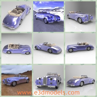 3d model the sports car - This is a 3d model of the sports car,which was a French automobile manufacturer at Suresnes, Seine. Despite its high quality cars.